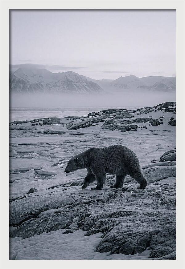 Polar Bear On Svalbard Ice