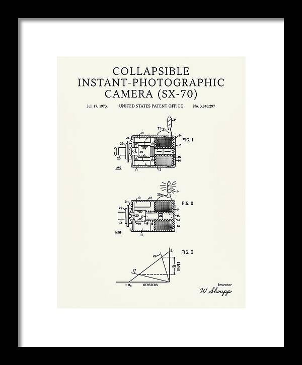 Polaroid Sx 70 Camera Sx 70 Minimalist Patent Us3840297a
