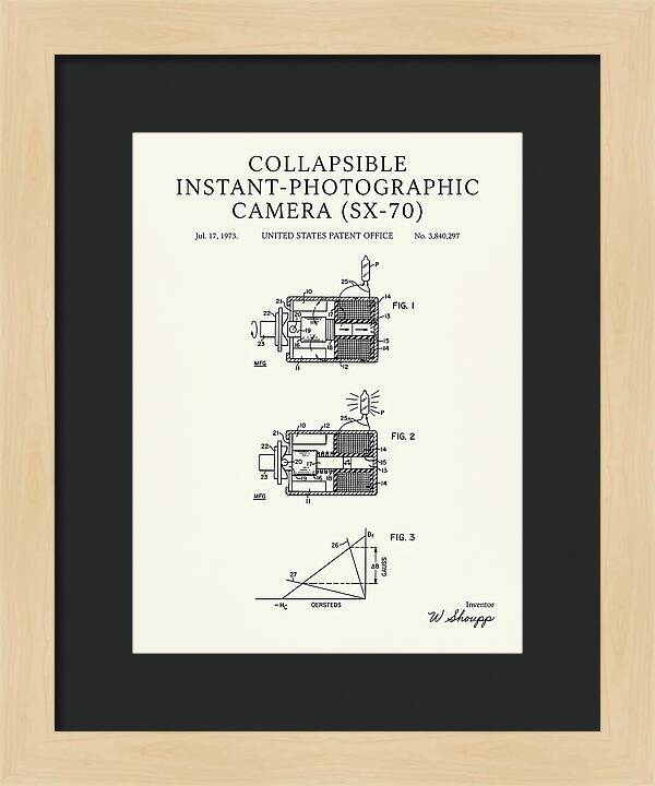 Polaroid Sx 70 Camera Sx 70 Minimalist Patent Us3840297a