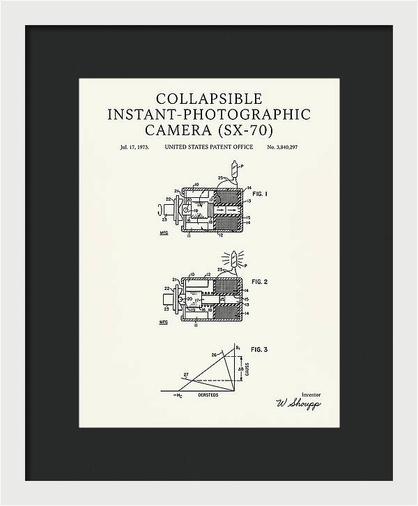 Polaroid Sx 70 Camera Sx 70 Minimalist Patent Us3840297a