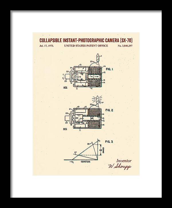Polaroid Sx 70 Camera Sx 70 Retro Patent Us3840297a