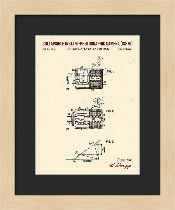 Polaroid Sx 70 Camera Sx 70 Retro Patent Us3840297a