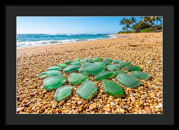 Polished Jade Green Sea Glass