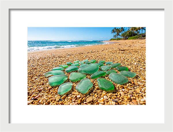 Polished Jade Green Sea Glass