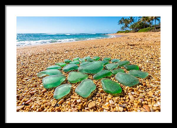 Polished Jade Green Sea Glass