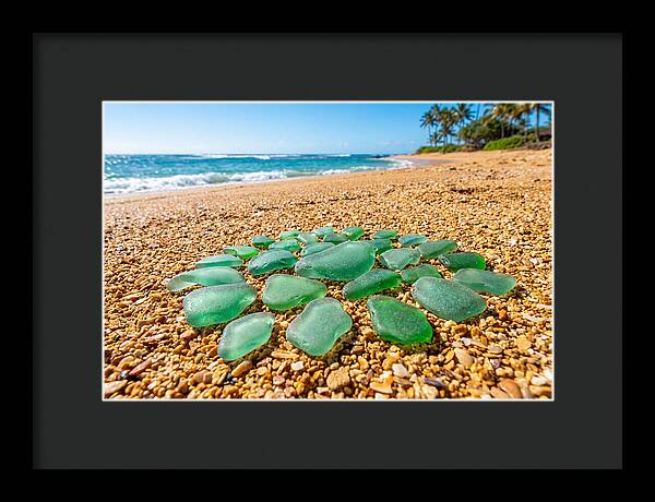 Polished Jade Green Sea Glass
