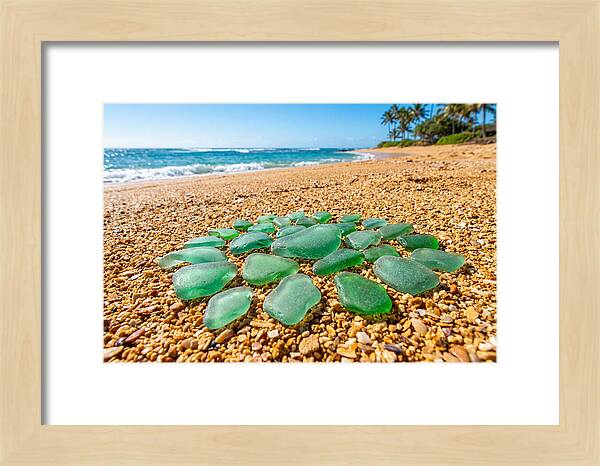 Polished Jade Green Sea Glass