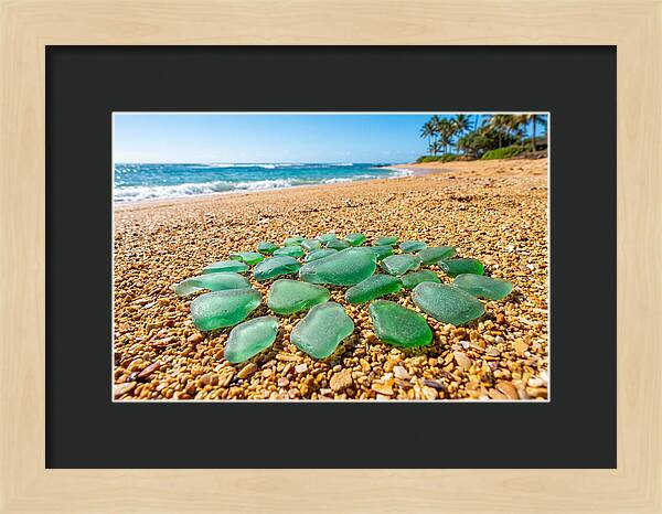 Polished Jade Green Sea Glass