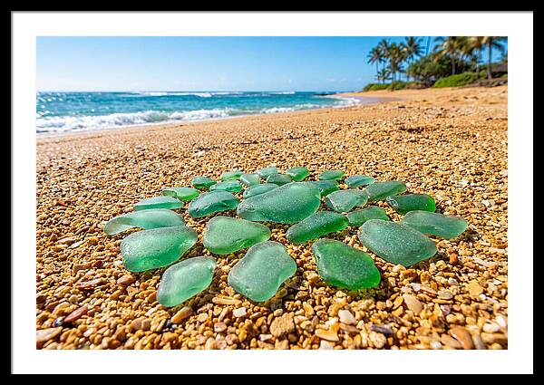 Polished Jade Green Sea Glass
