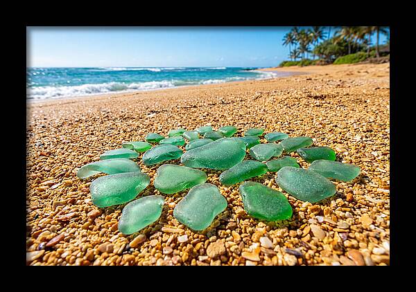 Polished Jade Green Sea Glass