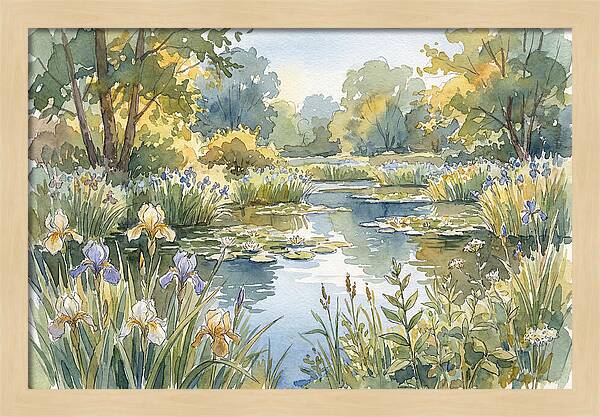 Pond Garden Serenity
