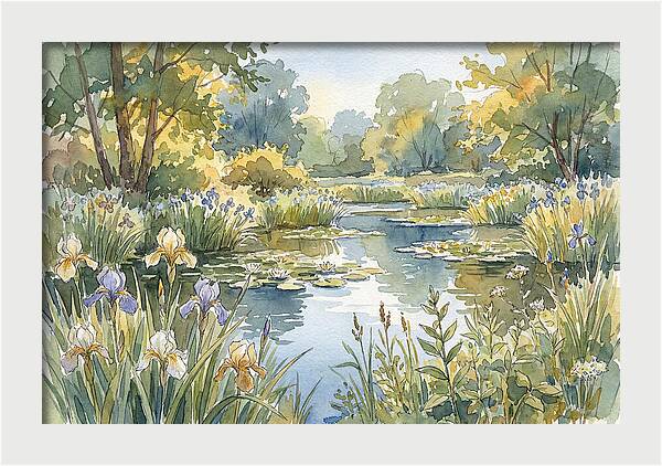 Pond Garden Serenity