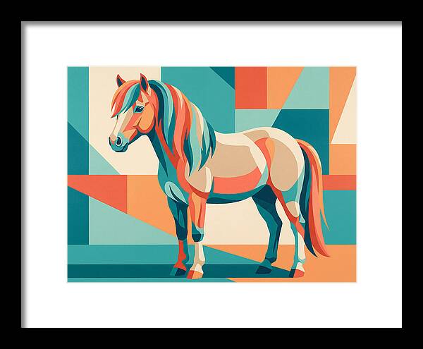 Pony In Vibrant Geometry