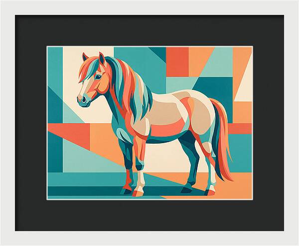 Pony In Vibrant Geometry