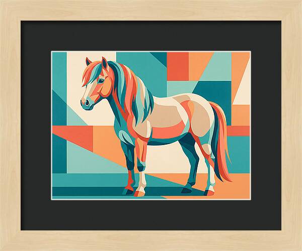 Pony In Vibrant Geometry