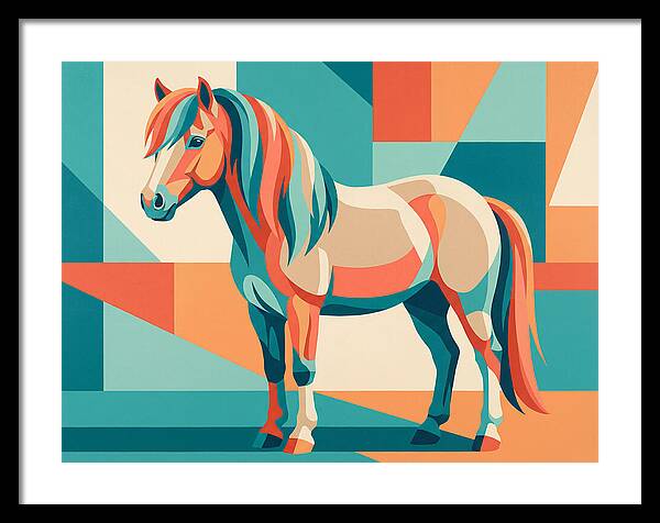 Pony In Vibrant Geometry