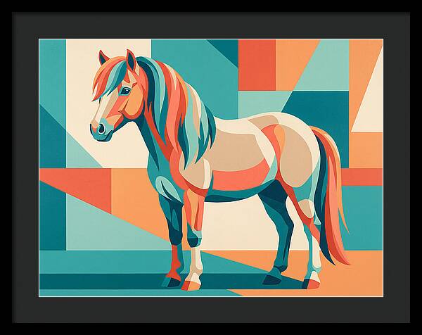 Pony In Vibrant Geometry