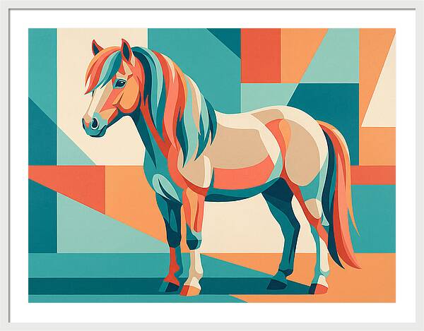 Pony In Vibrant Geometry