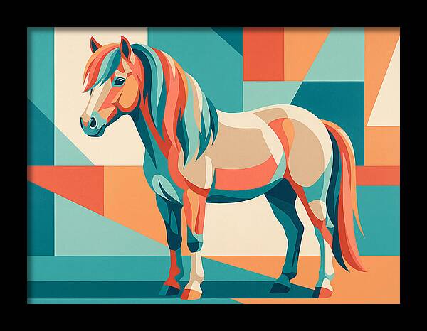 Pony In Vibrant Geometry
