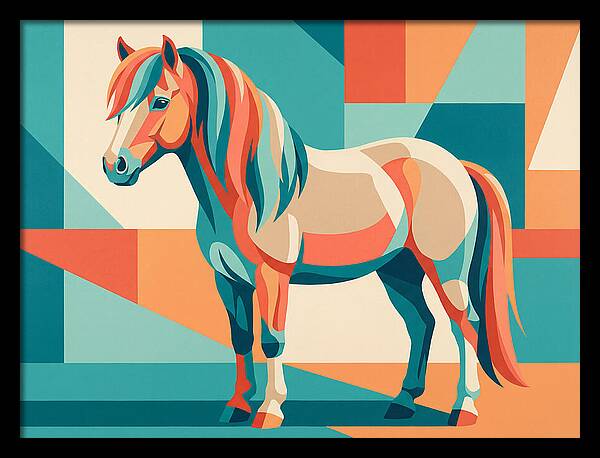 Pony In Vibrant Geometry