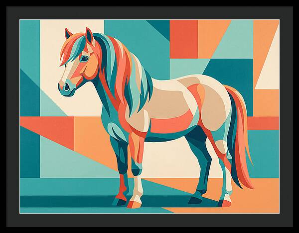 Pony In Vibrant Geometry