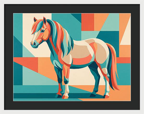 Pony In Vibrant Geometry