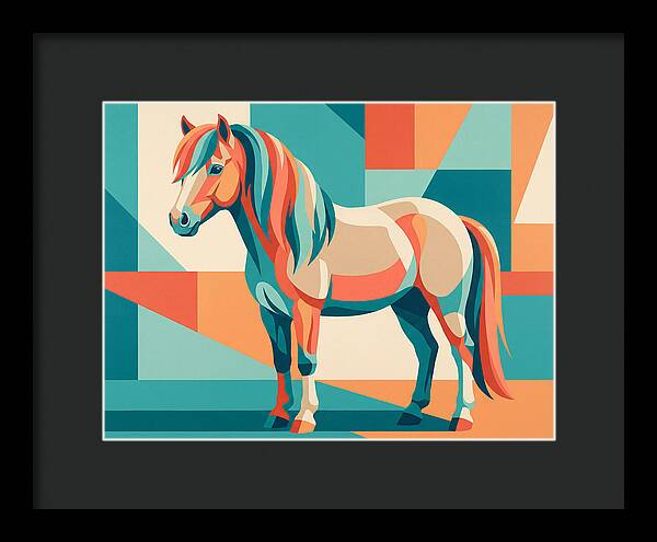 Pony In Vibrant Geometry