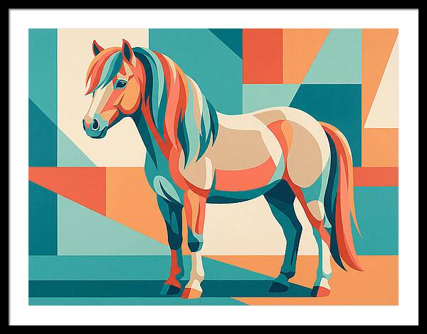 Pony In Vibrant Geometry