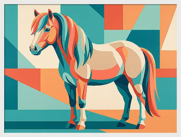 Pony In Vibrant Geometry