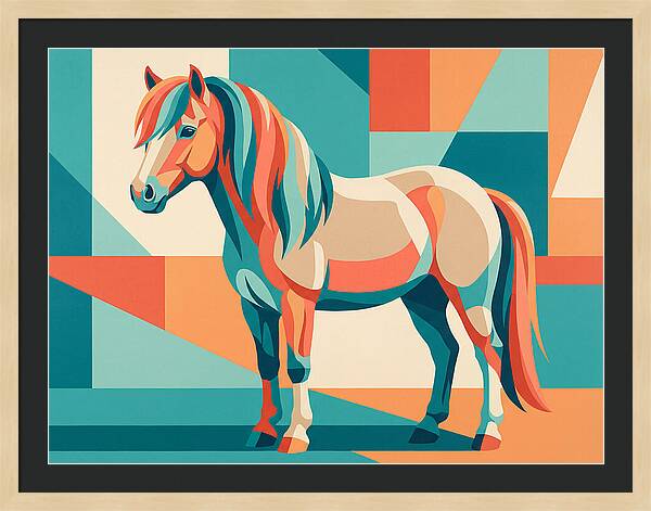 Pony In Vibrant Geometry