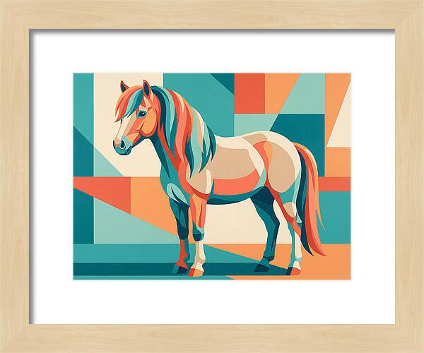 Pony In Vibrant Geometry