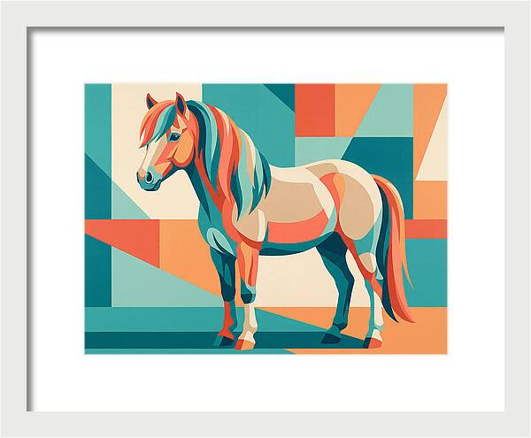 Pony In Vibrant Geometry
