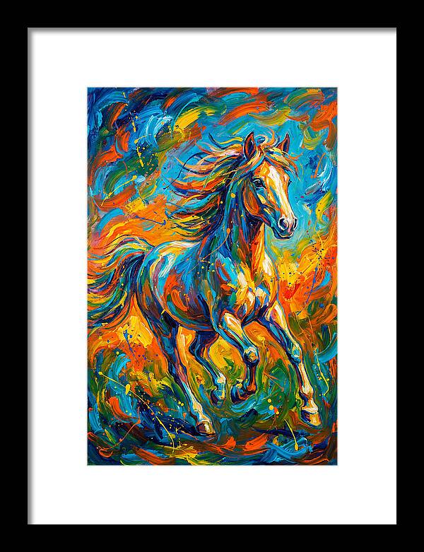 Pony In Vibrant Motion