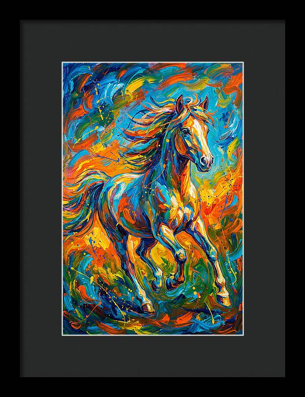 Pony In Vibrant Motion