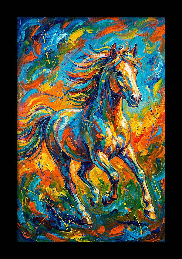 Pony In Vibrant Motion