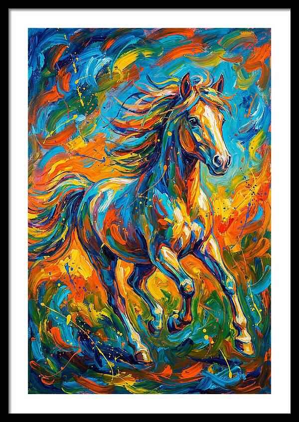 Pony In Vibrant Motion