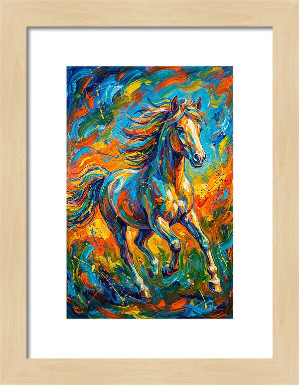 Pony In Vibrant Motion