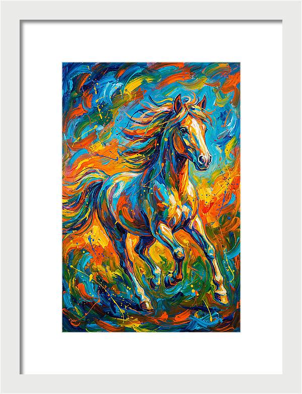 Pony In Vibrant Motion