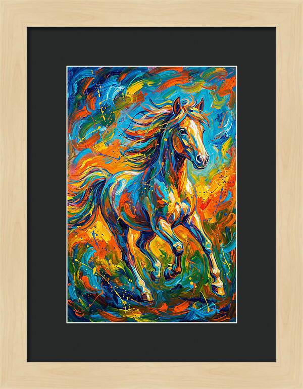 Pony In Vibrant Motion