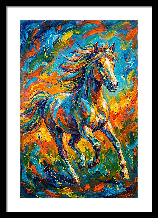 Pony In Vibrant Motion
