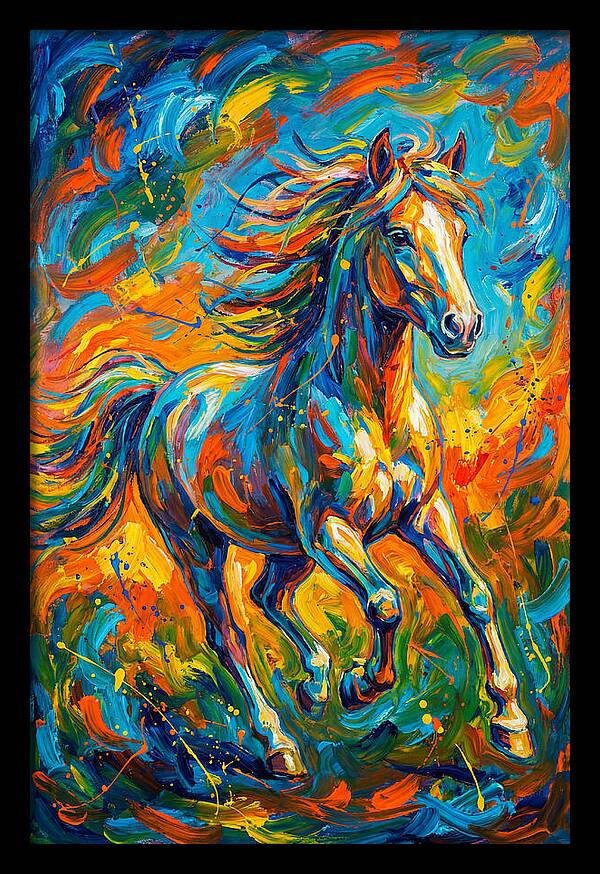 Pony In Vibrant Motion