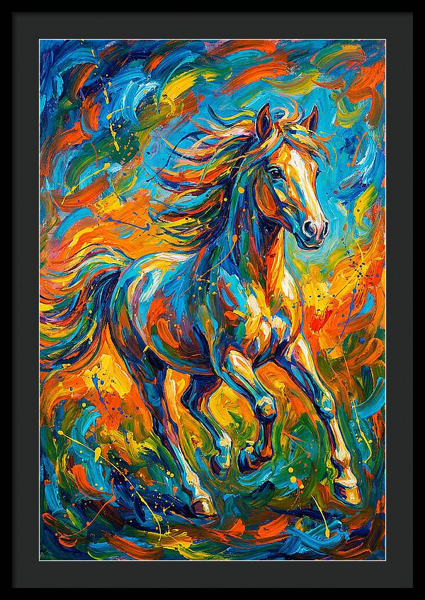 Pony In Vibrant Motion