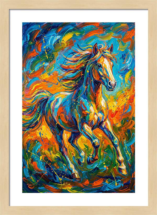 Pony In Vibrant Motion