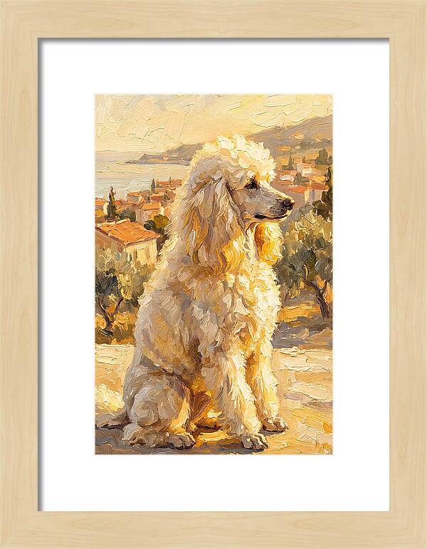 Poodle In A Mediterranean Landscape