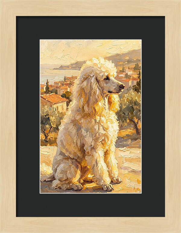 Poodle In A Mediterranean Landscape