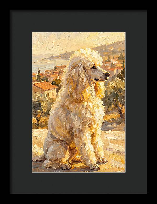 Poodle In A Mediterranean Landscape