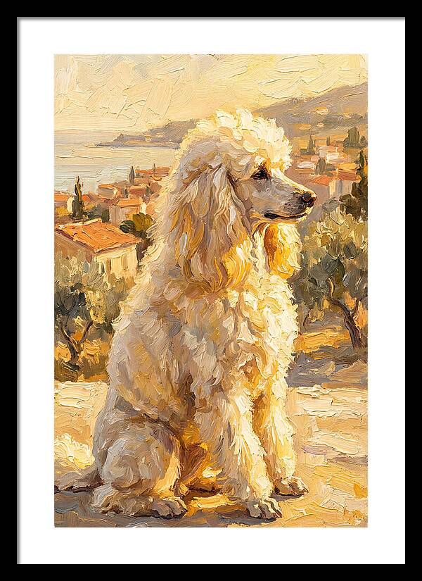 Poodle In A Mediterranean Landscape