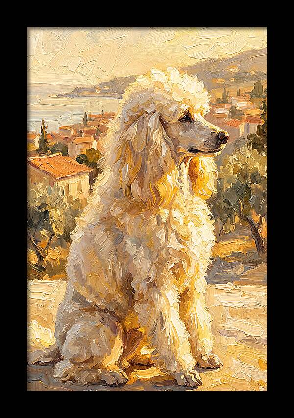 Poodle In A Mediterranean Landscape