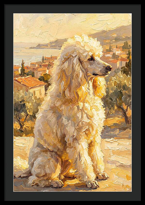 Poodle In A Mediterranean Landscape