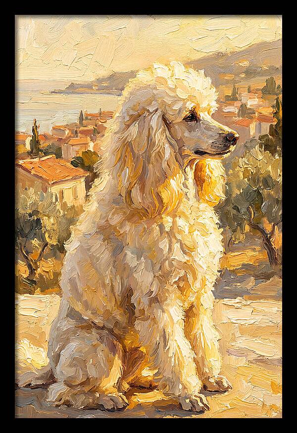 Poodle In A Mediterranean Landscape